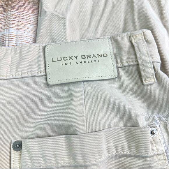 Lucky Brand Light Khaki High Rise Mom Carpenter Pants - Picture 8 of 9